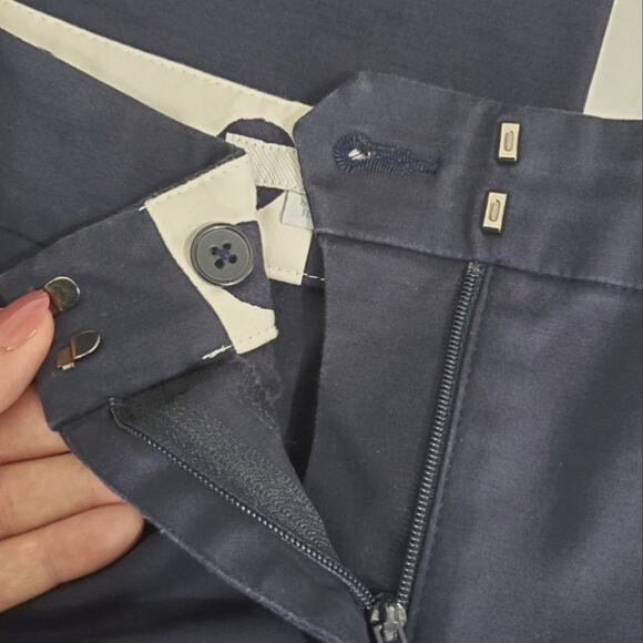 Boden | Straight Leg Cropped Trousers Polka-dot Inside Waistband - Picture 6 of 11